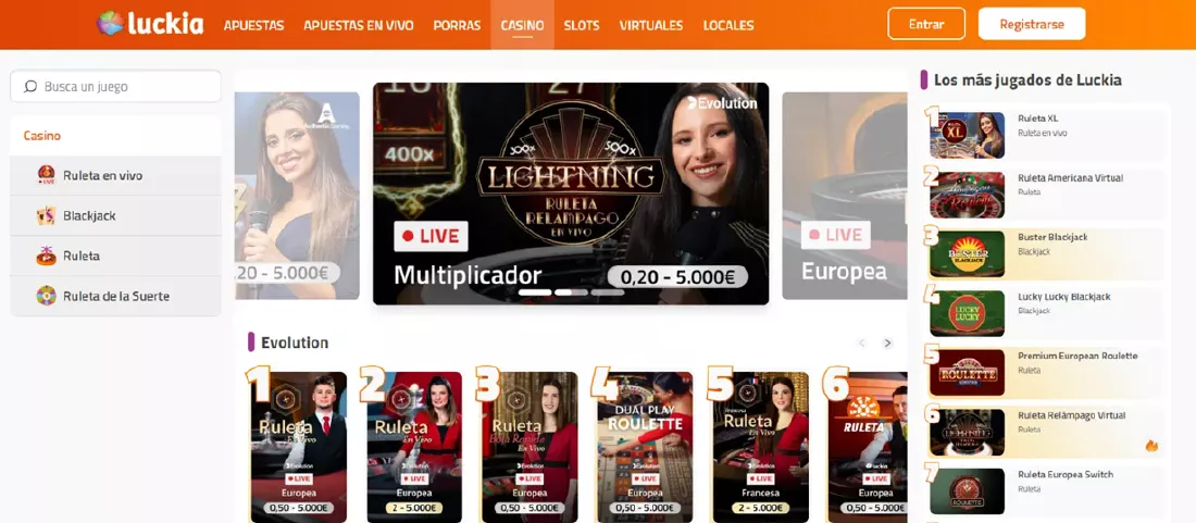 Casinos online en España